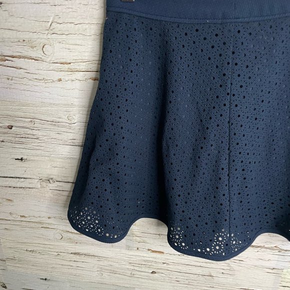 Puella blue skirt lace mini a line size 36 Anthropologie - Picture 2 of 12